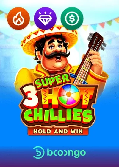 3 Super Hot Chillies kolikkopeli